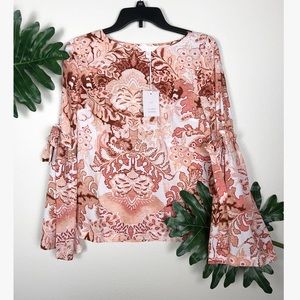 Lauren Conrad Top, Marrakesh Print Size Small. A56